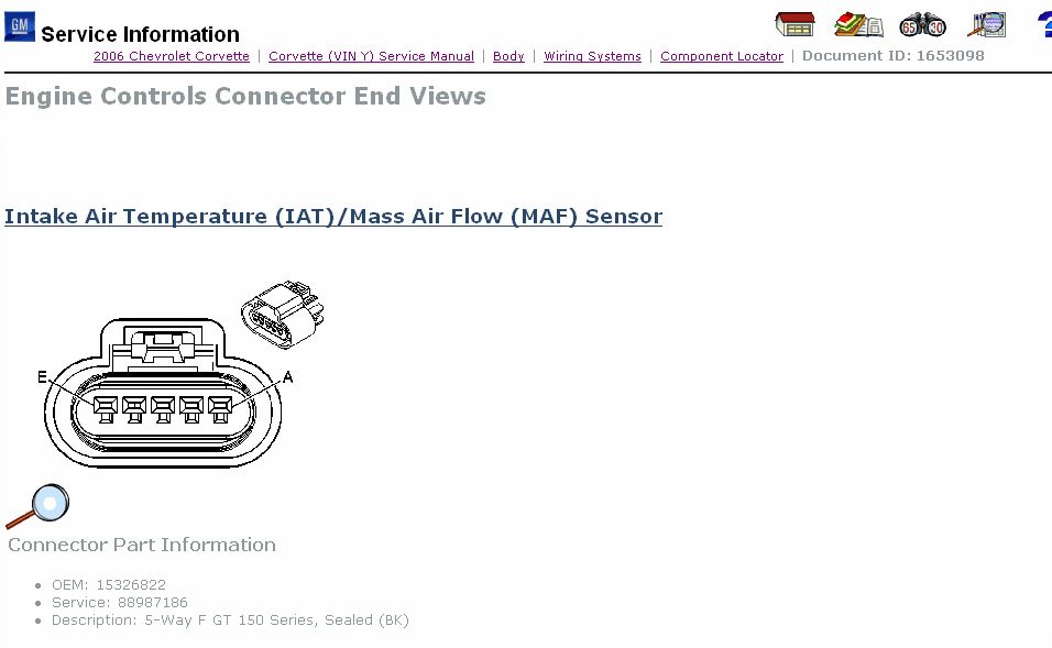 Pin Outs for an LS2 MAF sensor